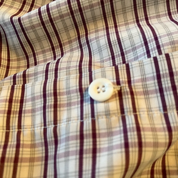 Profile Lifestyle 2XLT Men’s Shirt Burgundy/White Button Up - Picture 6 of 6